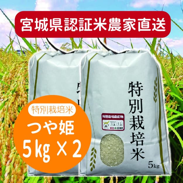 宮城県.特別栽培米.新米.農家直送.つや姫5kg