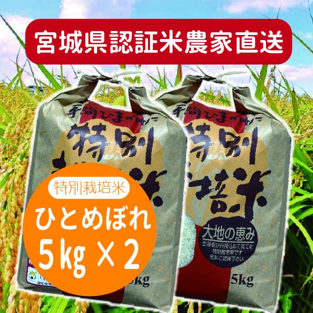 宮城県.特別栽培米.新米.農家直送.ひとめぼれ.10kg